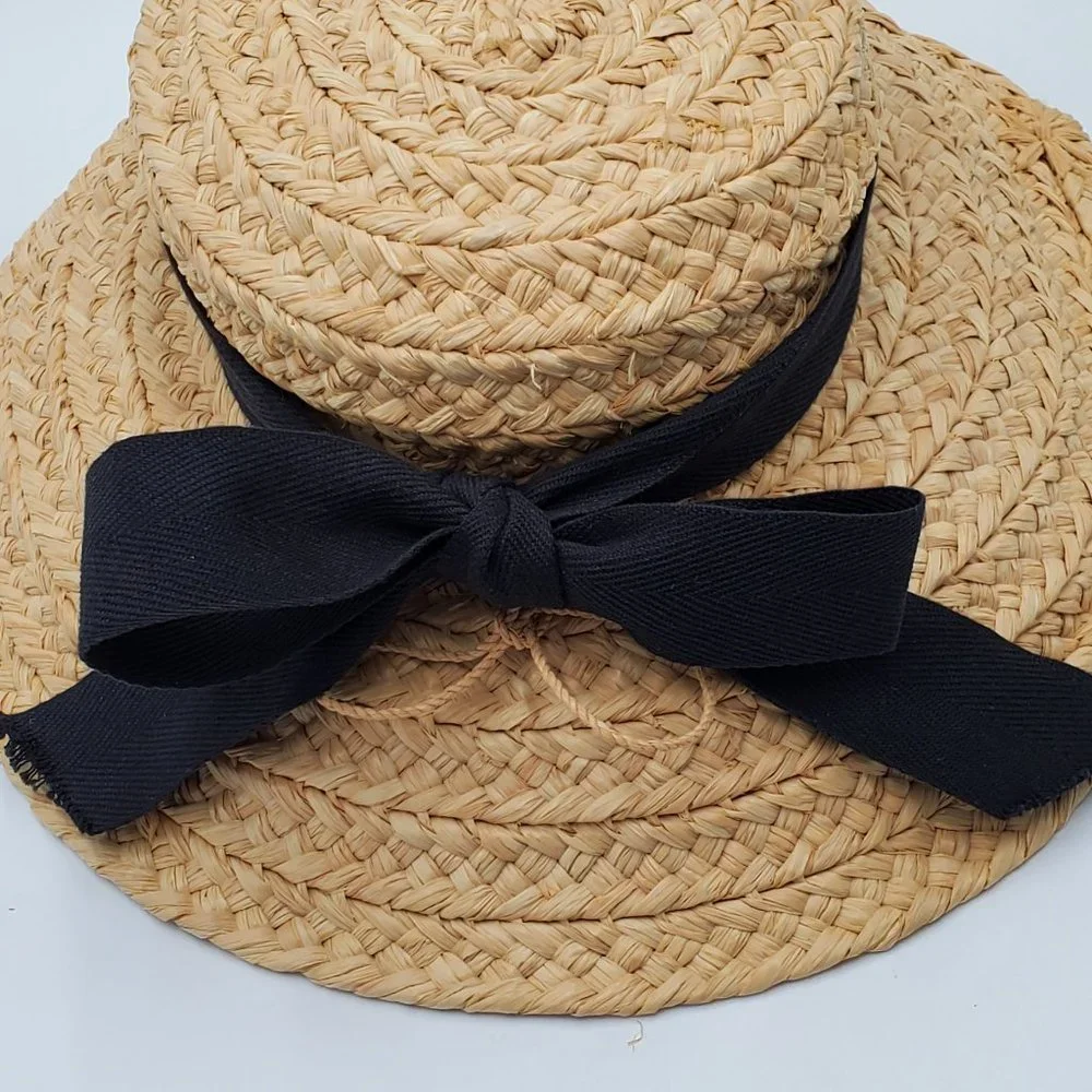 Helen Kaminski Classic 5 Raffia Woven Wide Brimmed Hat
